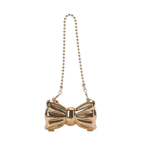 Butterfly Metal Lipstick Pack – Women's Fashion Mini Chain Crossbody Bag