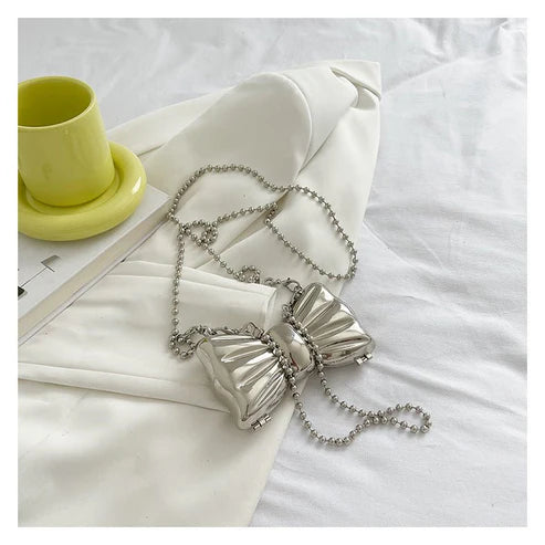 Butterfly Metal Lipstick Pack – Women's Fashion Mini Chain Crossbody Bag