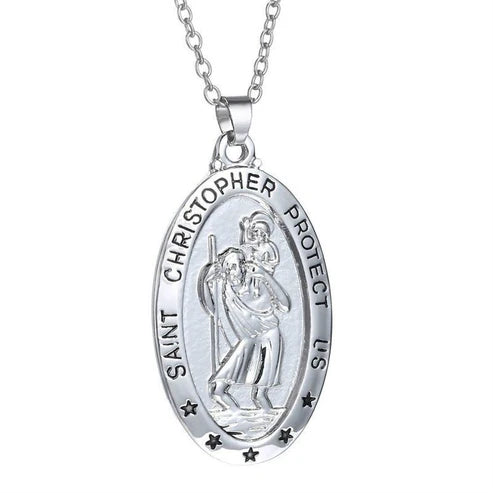 Creative Character Carving Simple Necklace – English Carved Pendant