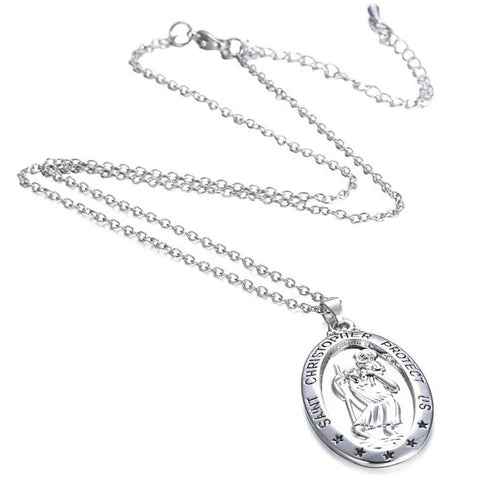 Creative Character Carving Simple Necklace – English Carved Pendant