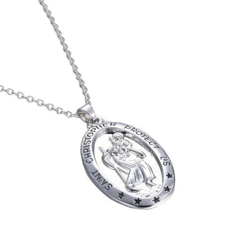 Creative Character Carving Simple Necklace – English Carved Pendant