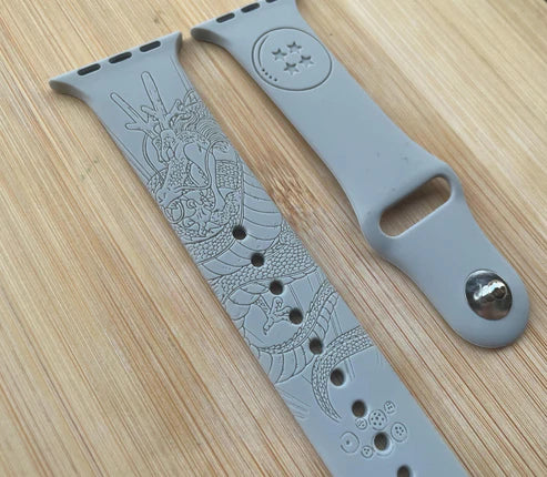 Designer Silicone Watch Strap – Engraved Edition