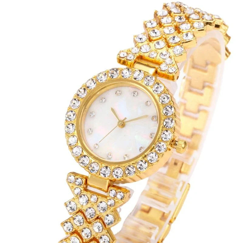 Fashion Simple Women's Quartz Watch – Diamond Alloy Edition