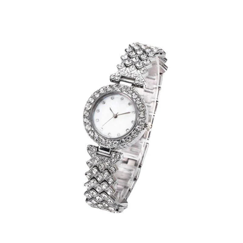 Fashion Simple Women's Quartz Watch – Diamond Alloy Edition
