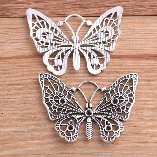 Hollow Butterfly Jewelry Mobile Phone Pendant – Vintage Alloy Design