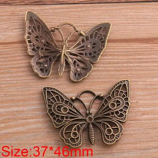 Hollow Butterfly Jewelry Mobile Phone Pendant – Vintage Alloy Design