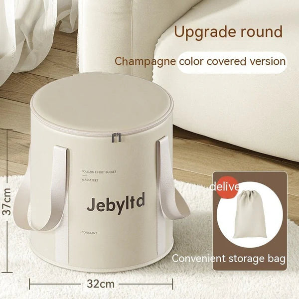 Household Folding Foot Bath Bag – Deep Portable Spa Tub for Adults
