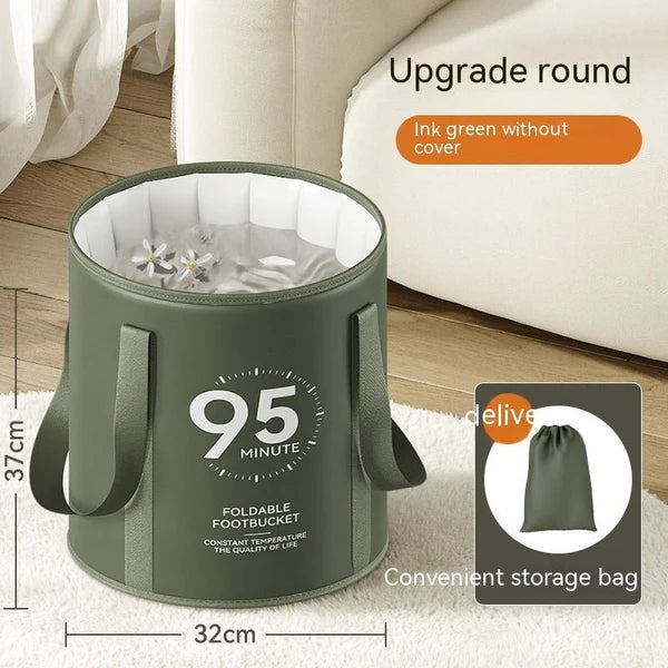 Household Folding Foot Bath Bag – Deep Portable Spa Tub for Adults