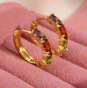 Multi Color Hoop Earrings – Bold & Playful Statement