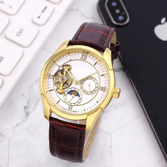 New Classic Mechanical Leather Watch for Men