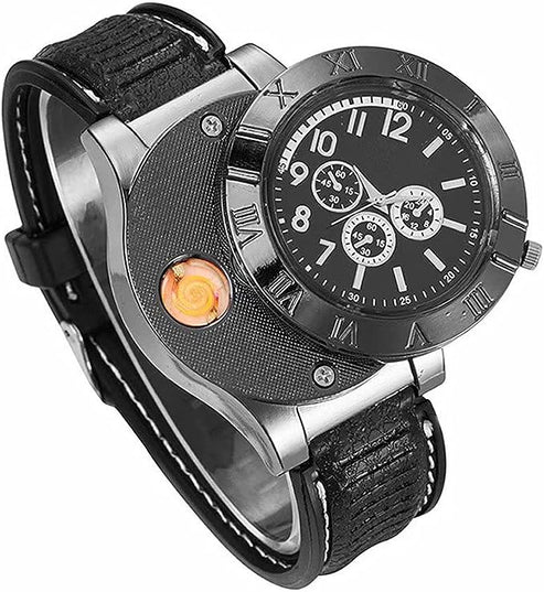 New Military USB Lighter Watch for Men