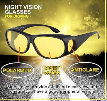 Night Driving Glasses – Polarized Yellow Lens Anti-Glare Eyewear for Safer Night Vision