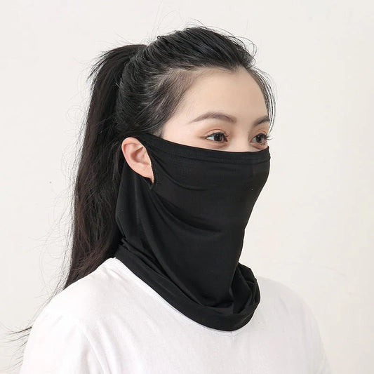 Ice Silk UV-Protective Sports Mask – Breathable Mesh Scarf for Outdoor Activities