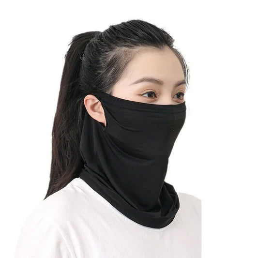 Ice Silk UV-Protective Sports Mask – Breathable Mesh Scarf for Outdoor Activities