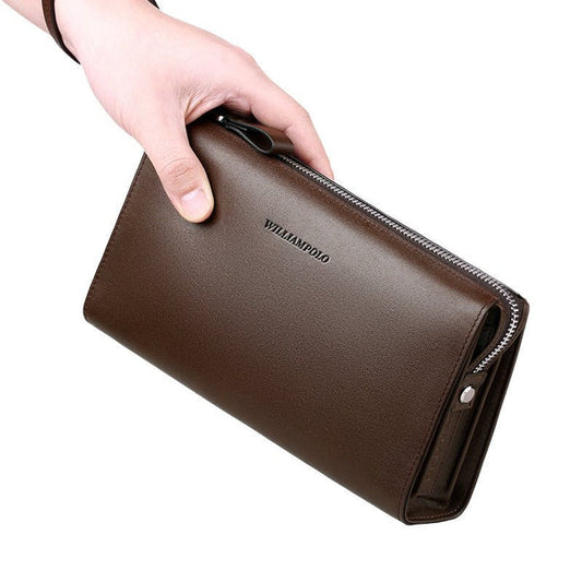 Men’s Genuine Leather Clutch Bag – Business & Casual