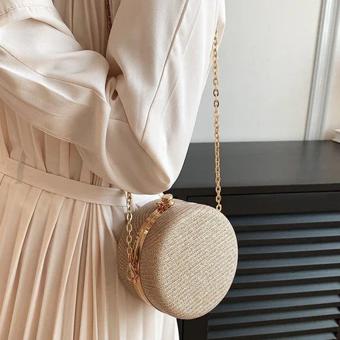 Women's Fashion Rhinestone-Encrusted Chain Shoulder Messenger Bag