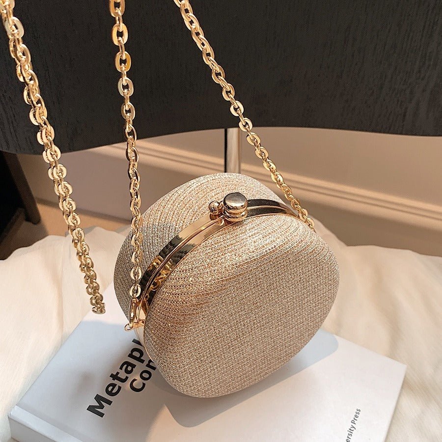 Women's Fashion Rhinestone-Encrusted Chain Shoulder Messenger Bag