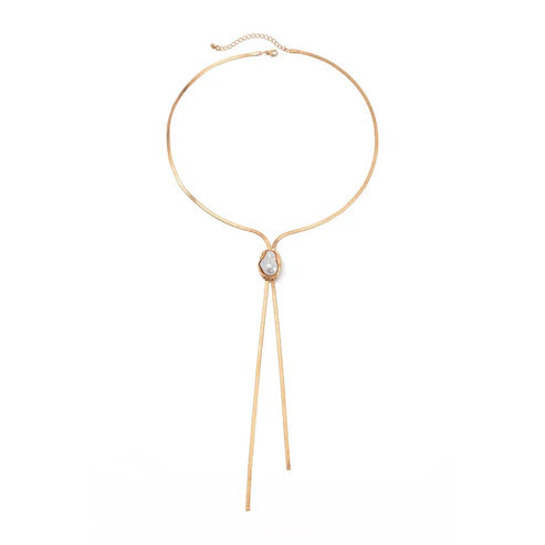 Women's Y-shaped Clavicle Chain Inlaid With Pearls