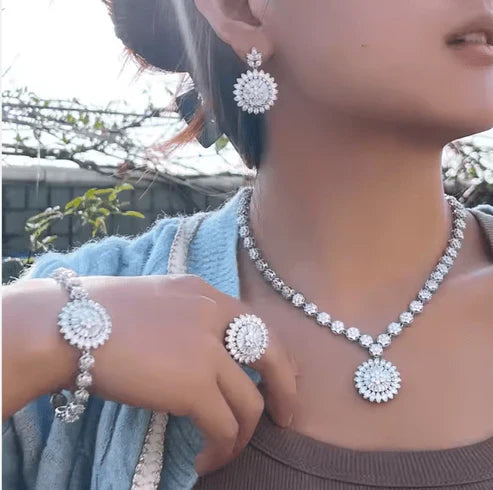 Zircon Jewelry Set – Complete Elegance with Timeless Sparkle