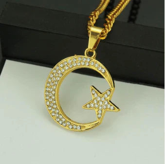 Zircon Moon & Star Jewelry Set – Celestial Elegance & Sparkle